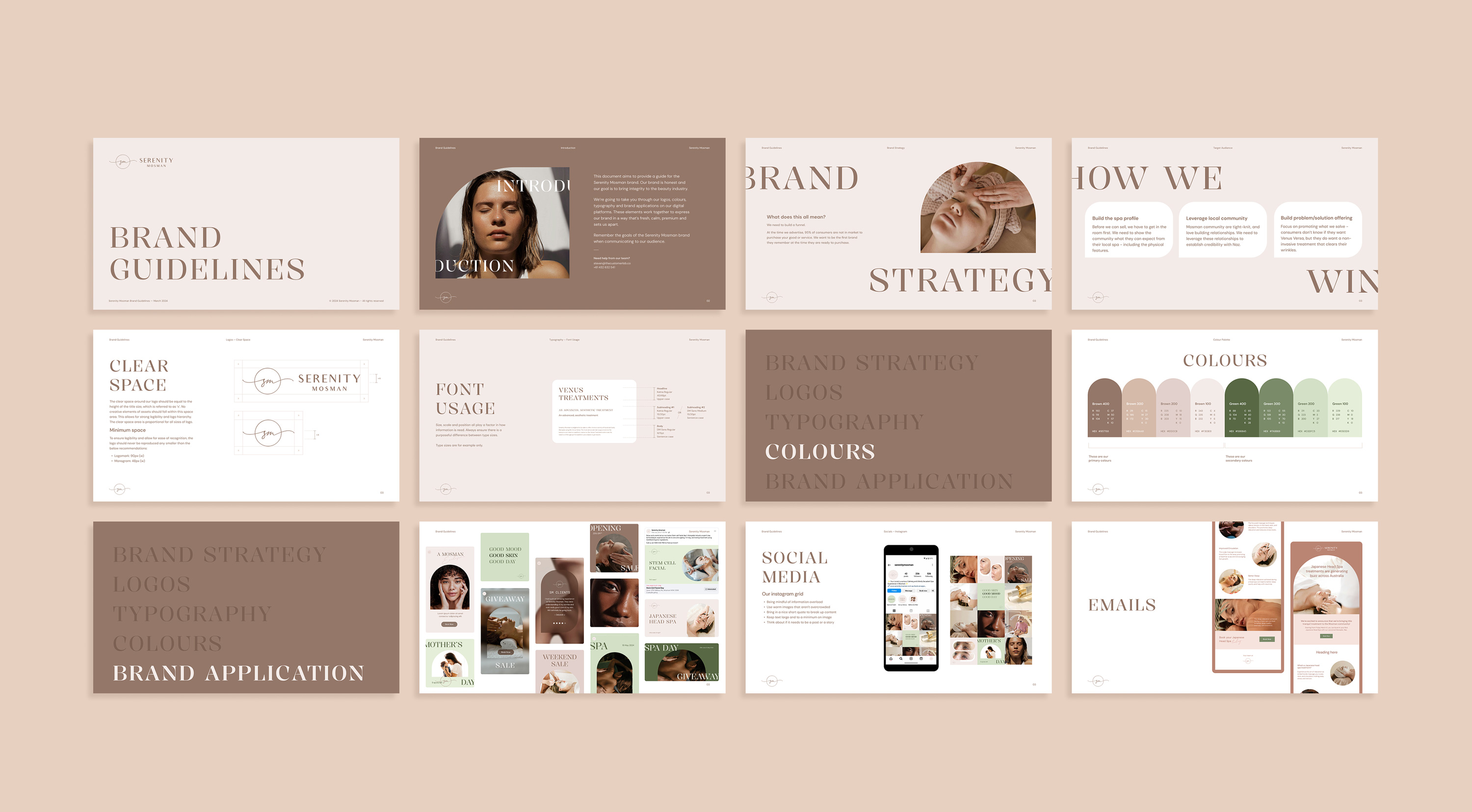 Serenity mosman Brand Identity by Maria Antony