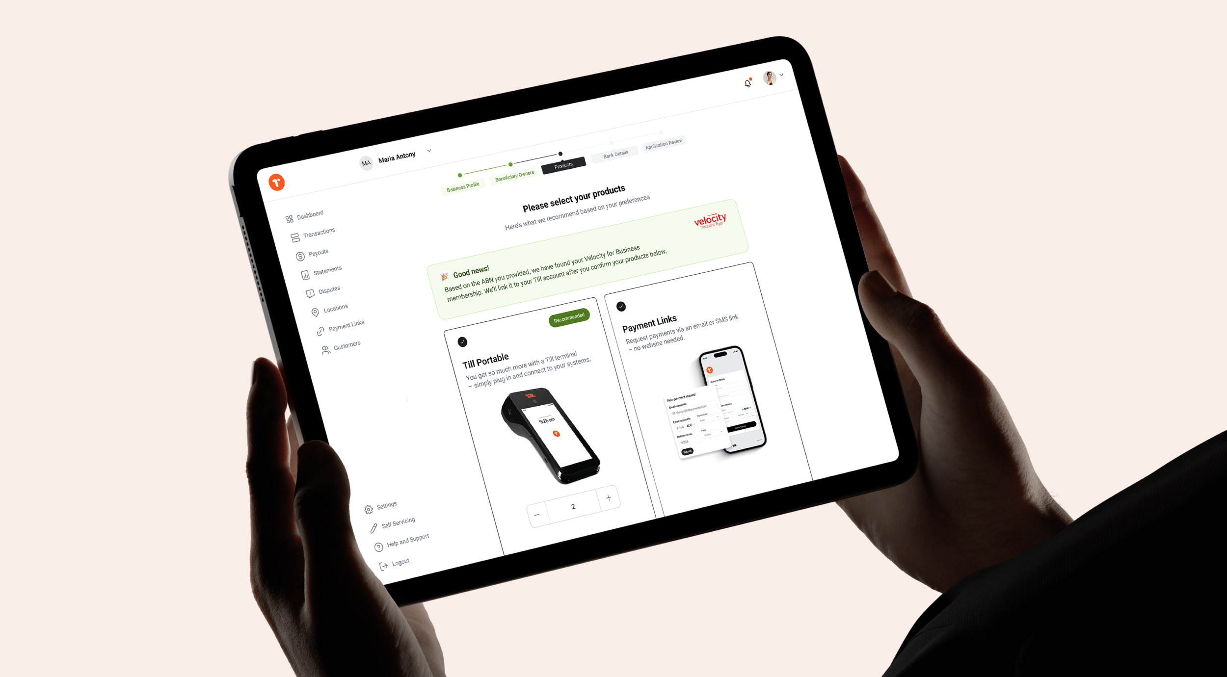 Till payments Brand by Maria Antony